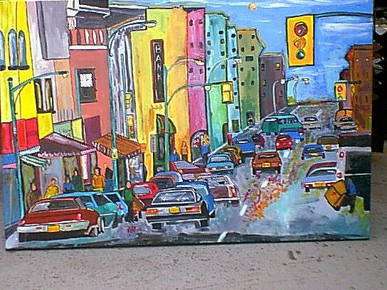 Small City Painting by Jeffrey Foti