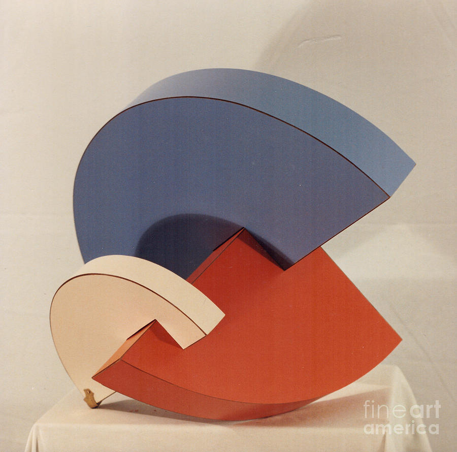 Small Disc Form Sculpture by Robert F Battles