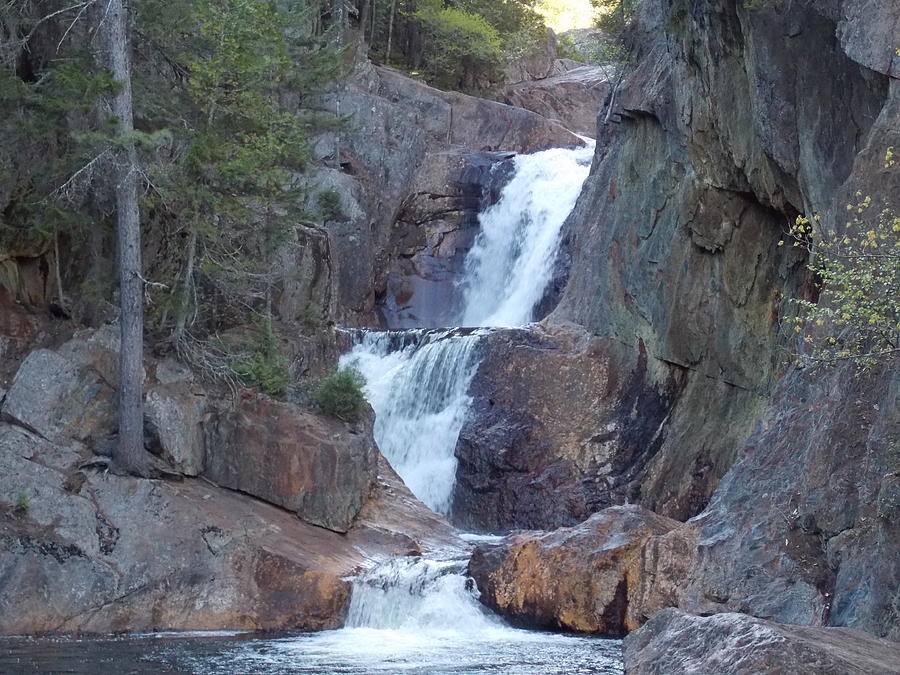 Small Falls in Madrid Maine Photograph by Catherine Gagne