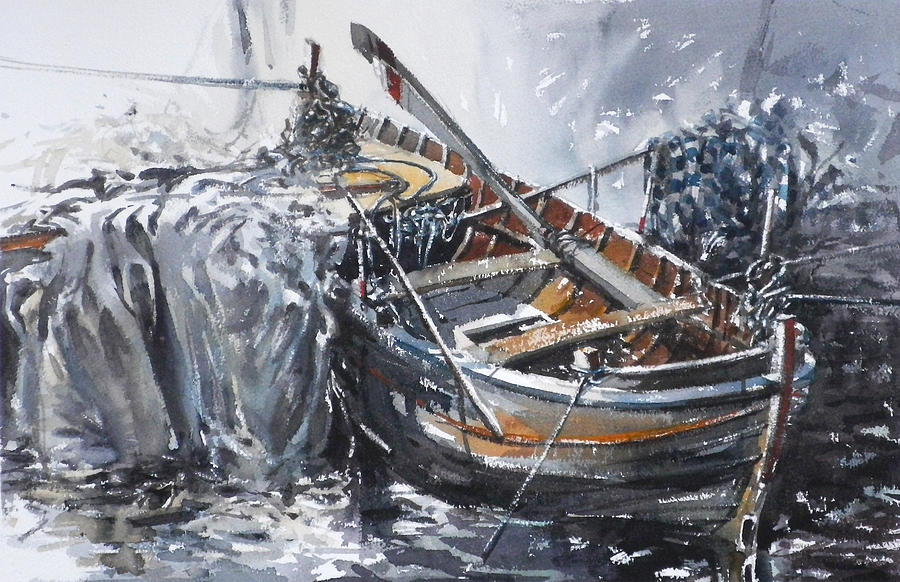 Small Fishing Boat 6 #2 by Tony Belobrajdic
