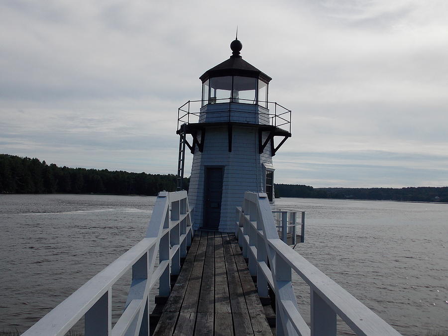 Small Lighthouse in Maine Photograph by Catherine Gagne