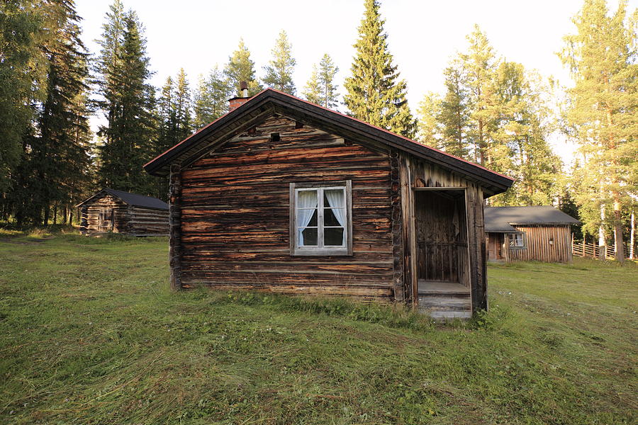 Small log cabin on a summer morning Photograph by Ulrich Kunst And Bettina Scheidulin