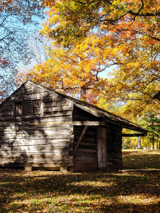 Small Log Cabin Upper City Park Iowa City Ia Photograph By Cynthia