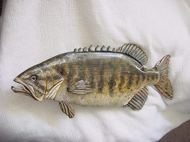 Small Mouth Bass Number Three Relief by Lisa Ruggiero | Fine Art America