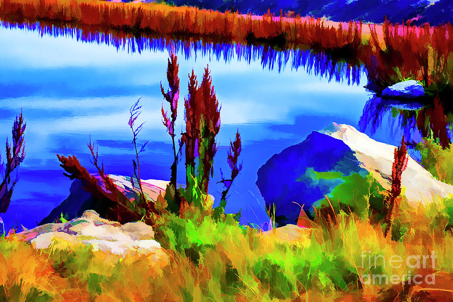 Small Pond Digital Art by Rick Bragan