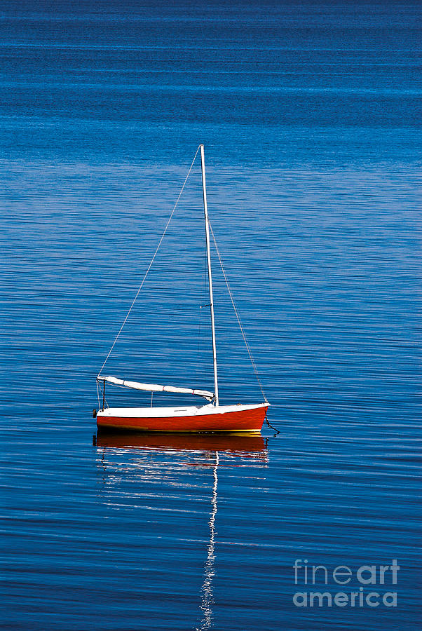 Boat Photograph - Small Sailboat by John Greim