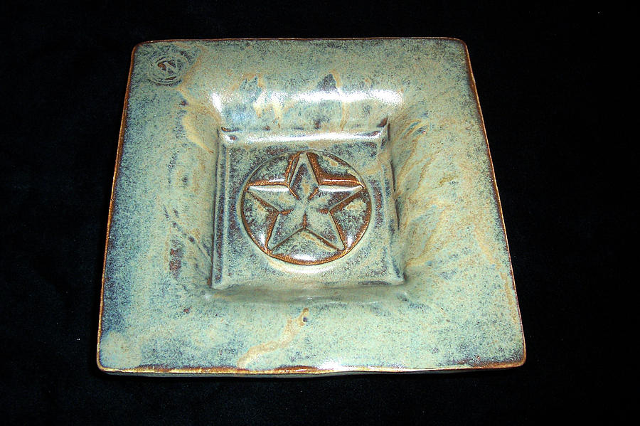 Small Star Dish Ceramic Art by Carolyn Coffey Wallace