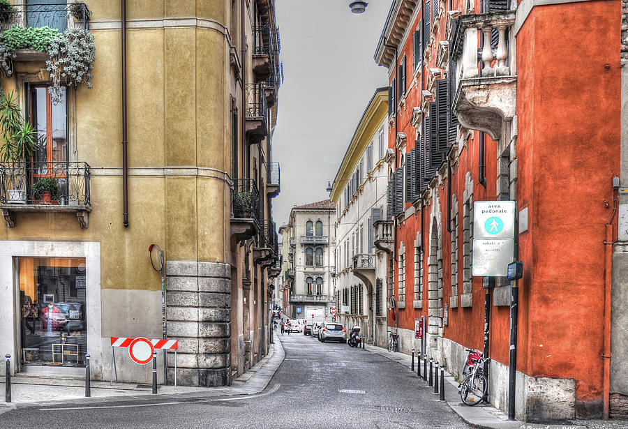 Bicycle Photograph - Small Street In Italy by Reese Lewis