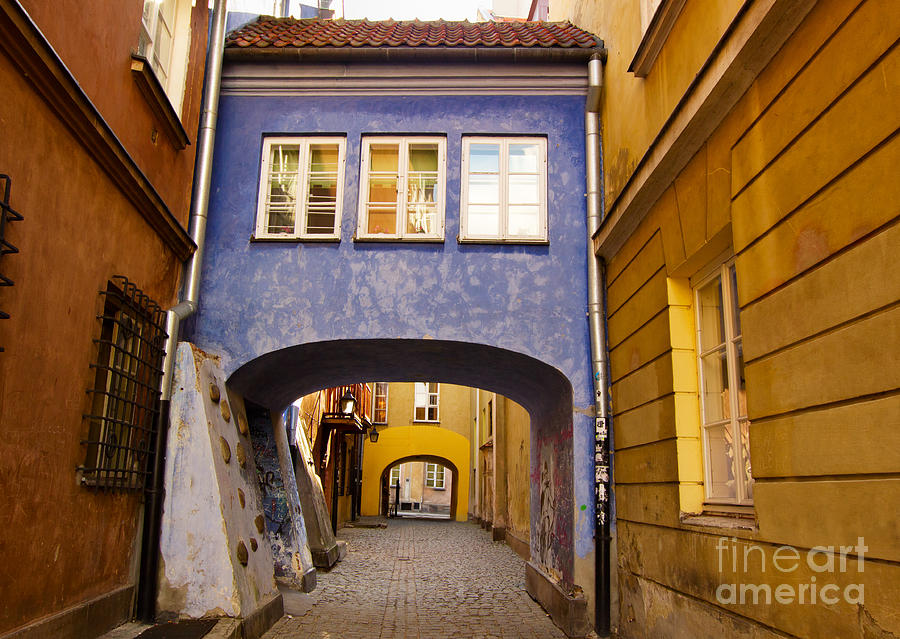 Small Street in Warsaw Photograph by Anastasy Yarmolovich