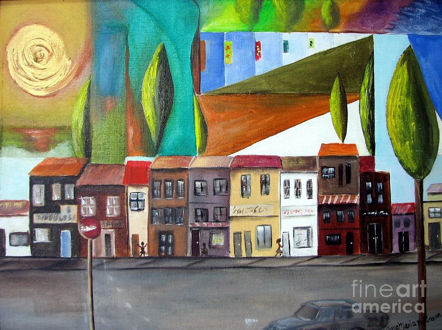 Small Town Anywhere Painting by AMD Dickinson