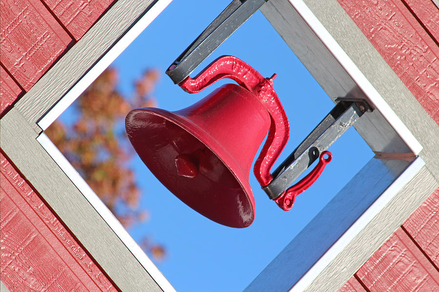 Small Town Firehouse Bell Photograph by DiDesigns Graphics