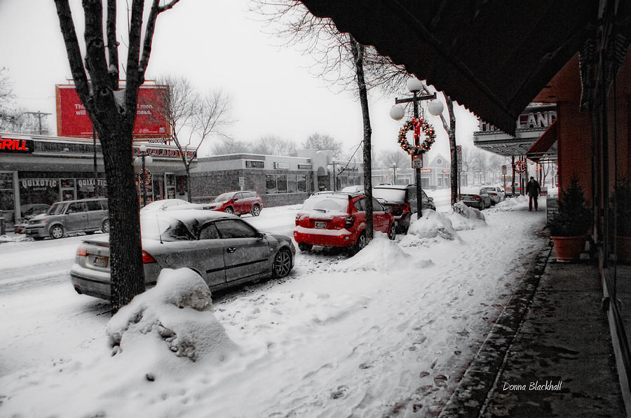 Winter Photograph - Small Town Holiday by Donna Blackhall