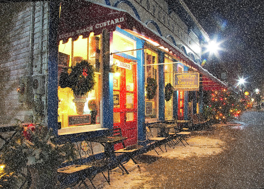 Small Town On A Winters Night Photograph by Jackie Sajewski