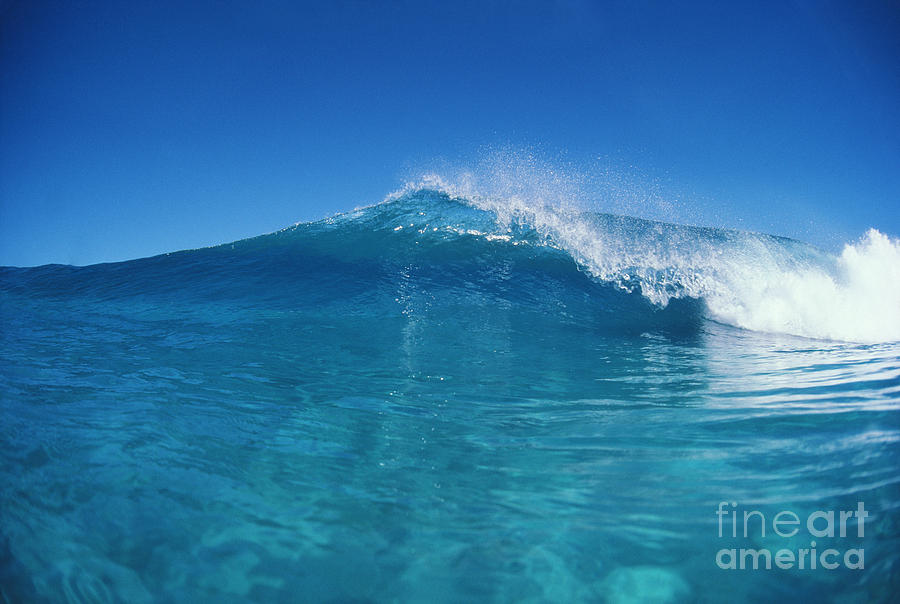 Small Turquoise Waves Photograph by Ali ONeal - Printscapes