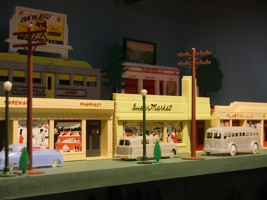 Small World - Plasticville Main Street Photograph by Richard Reeve