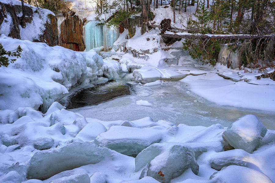 Winter Photograph - Smalls Falls Ice by Rick Berk