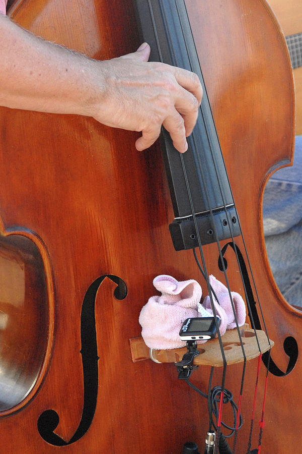 Smartphone Bass Musician Photograph by Jerry Griffin