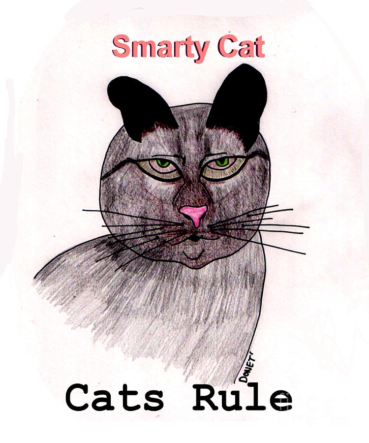 Smarty Cat Painting by James and Donna Daugherty