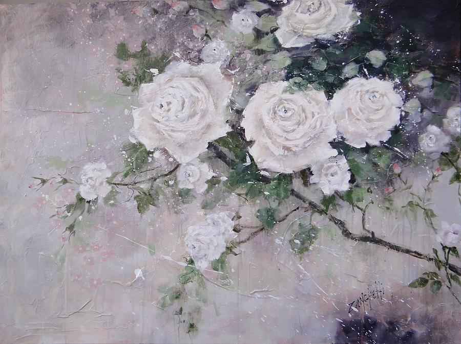 Smell The Roses  Painting by Laura Lee Zanghetti