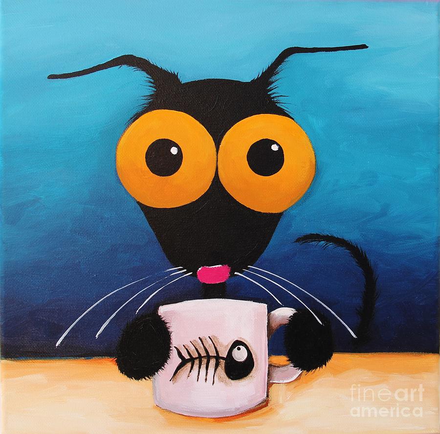 Smells like coffee Painting by Lucia Stewart