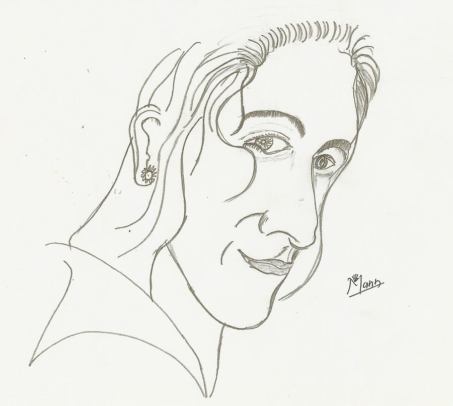 Man Drawing - Smile Face by Mann Dharmendra Suthar
