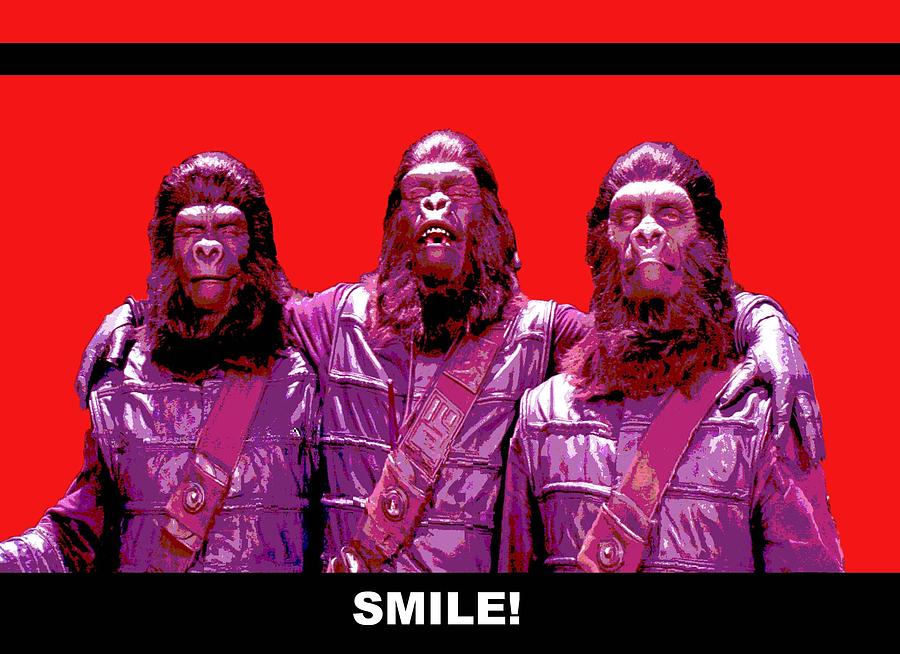 Planet Of The Apes Digital Art - Smile by Martin James