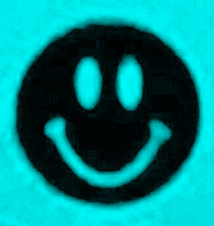 Smiley Cyan Photograph by Rob Hans