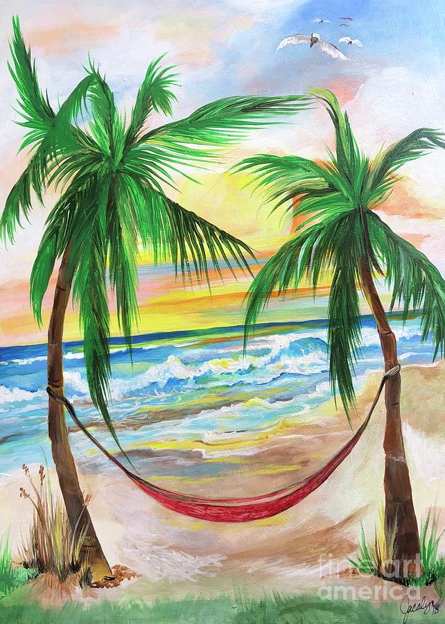 Smiley Palms Painting by Jacalyn Hassler Yurchuck - Fine Art America