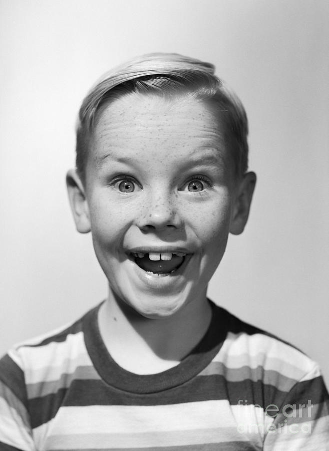 Smiling Boy, C.1950s Photograph by Debrocke/ClassicStock - Fine Art America