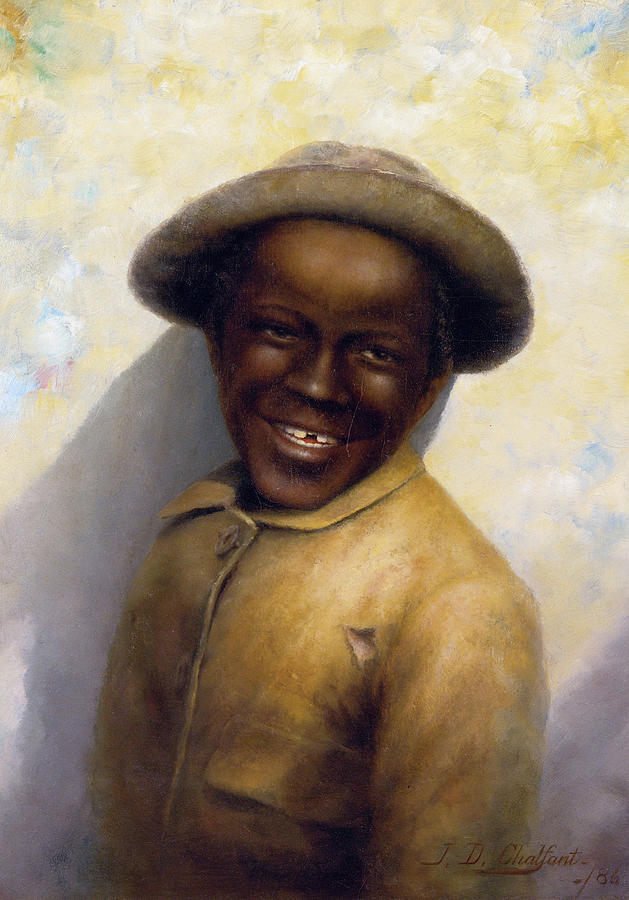 Smiling boy Painting by Jefferson David Chalfant