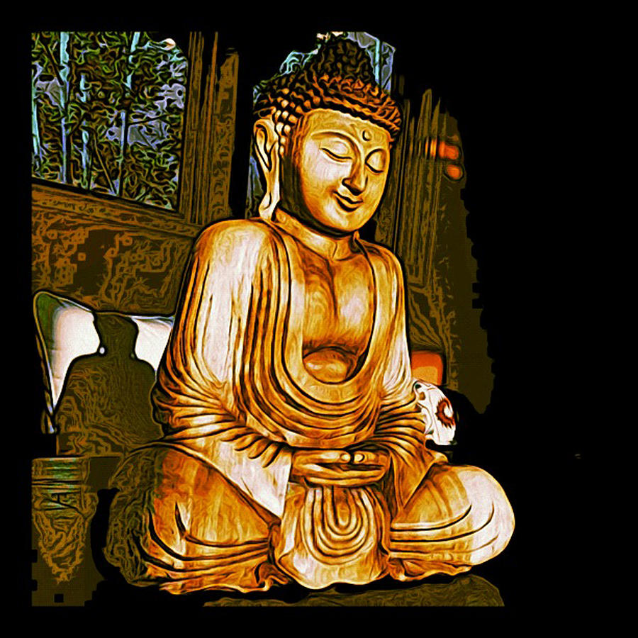 Smiling Buddha Photograph by Paul Cutright