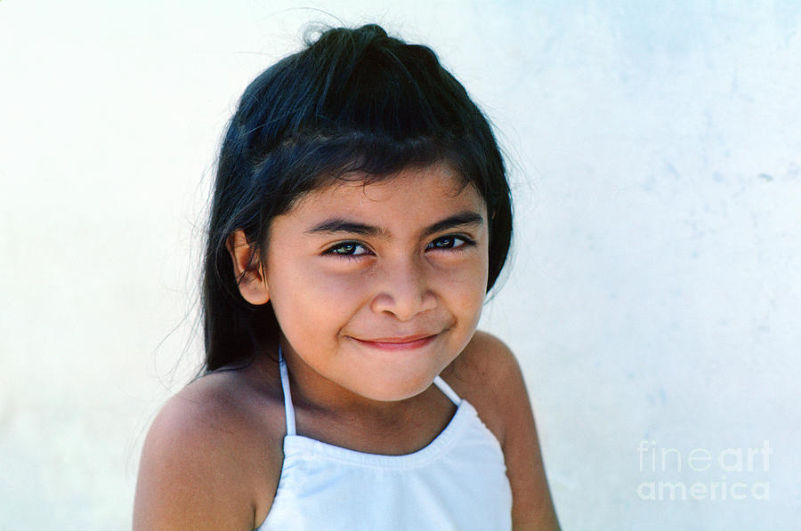 Smiling Girl In Merida Mexico Photograph By Wernher Krutein