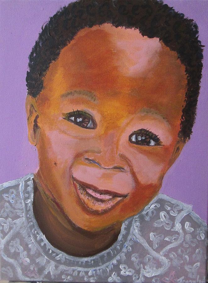 Smiling Girl Painting by Jennylynd James