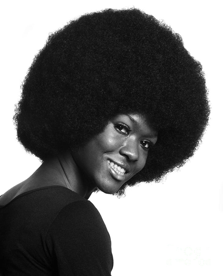 Smiling Woman With Afro, C.1970s Photograph by H. Armstrong Roberts/ClassicStock
