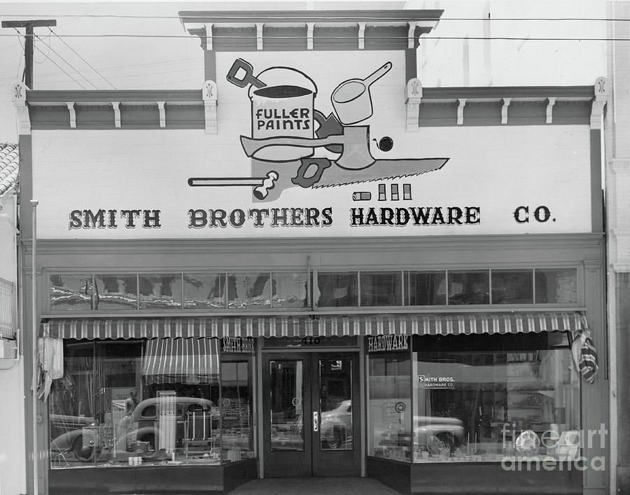 Smith Brothers Photograph - Smith Brothers Hardware Co.  Alvarado Street , Monterey, California 1949 by Monterey County Historical Society