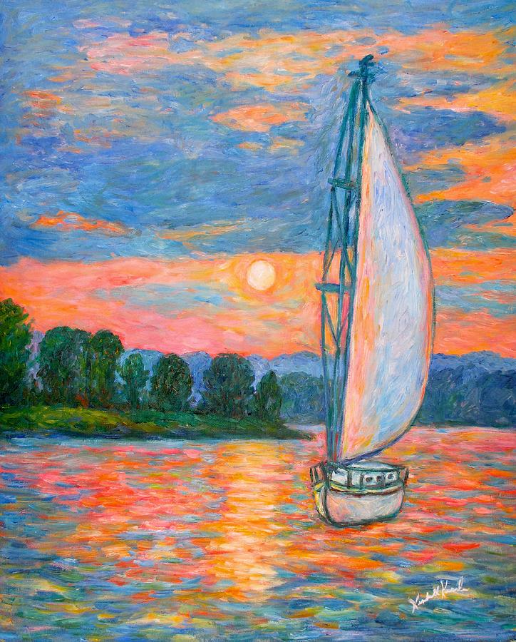 Sailboat Painting - Smith Mountain Lake by Kendall Kessler