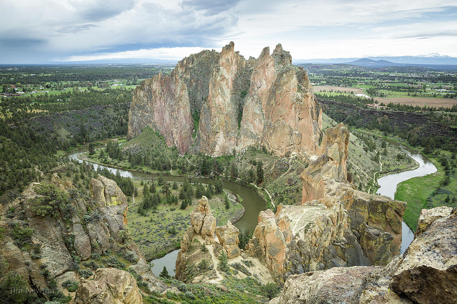 Smith Rock from Misery Ridge Photograph by Tim Newton