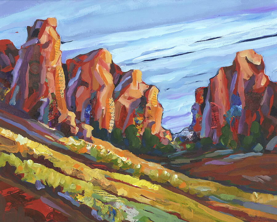 Smith Rock I Painting by Shelli Walters
