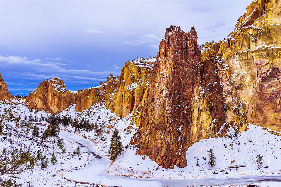 Smith Rock In Winter-2 Photograph by Adam Reisman | Fine Art America