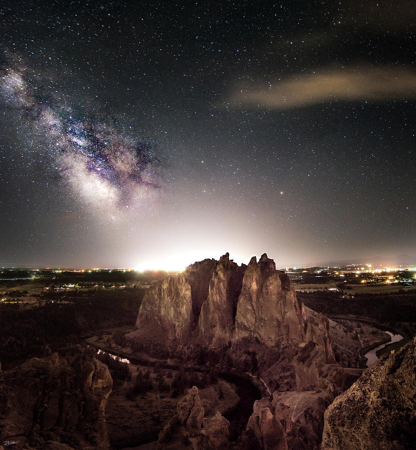 Smith Rock Milky Way Photograph by Russell Wells Smith Rock Milky Way Photograph by Russell Wells