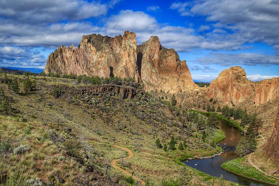 Smith Rock morning view Photograph by Lynn Hopwood