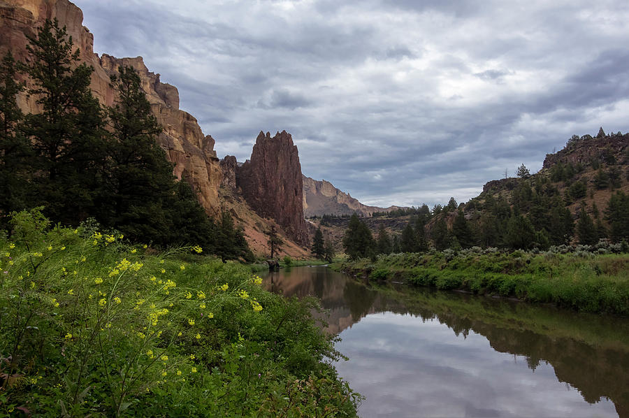 Smith Rock Reflections Photograph by Steven Clark