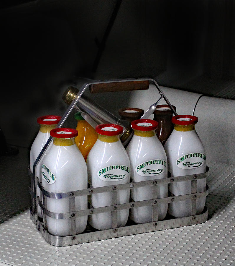 Smithfield Milk Bottles Photograph by DB Hayes