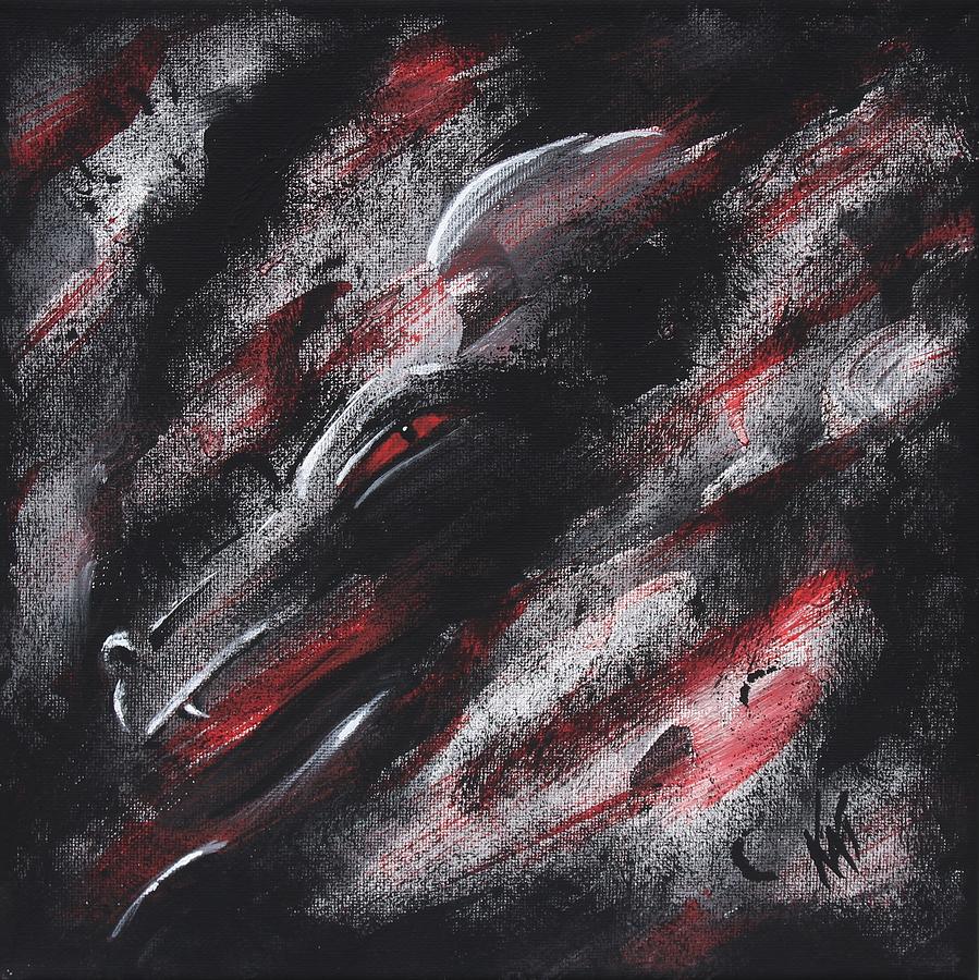 Dragon Painting - Smoke Dragon by Kat Heckenbach
