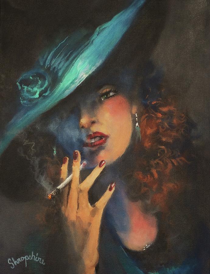 Smoke Gets In Your Eyes Painting by Tom Shropshire