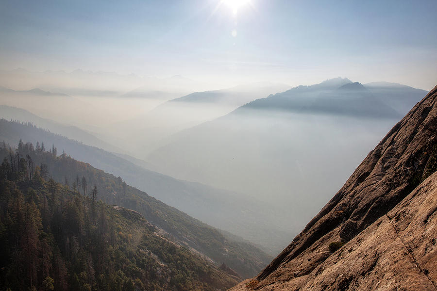 Smoke in Sequoia National Park Photograph by Alex Mironyuk