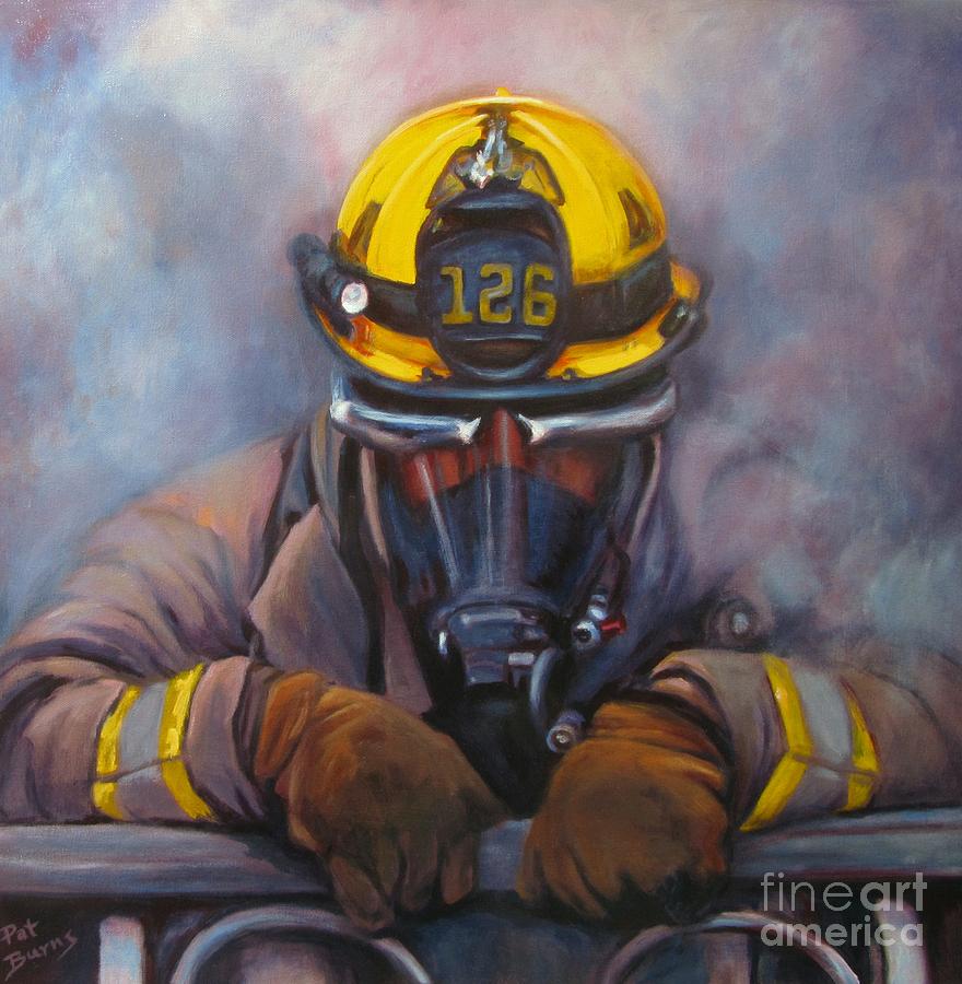 Fireman Painting - Smoke Jumper 126 by Pat Burns
