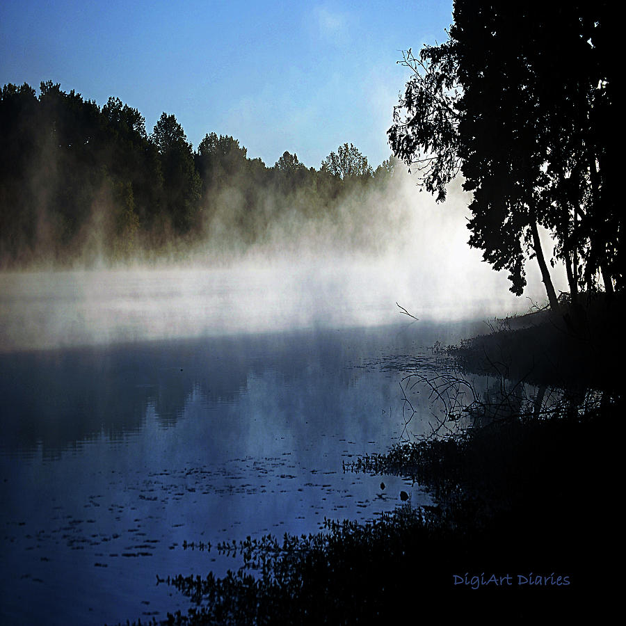 Smoke on the Water Digital Art by DigiArt Diaries by Vicky B Fuller