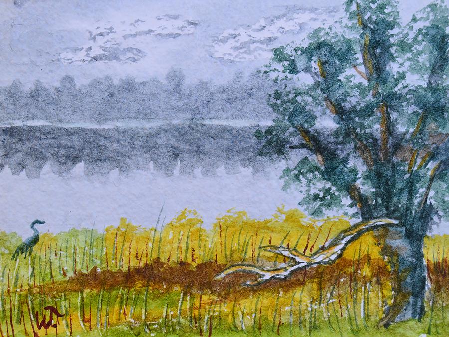 Smoke Over Mill Dam 2 Painting by Warren Thompson
