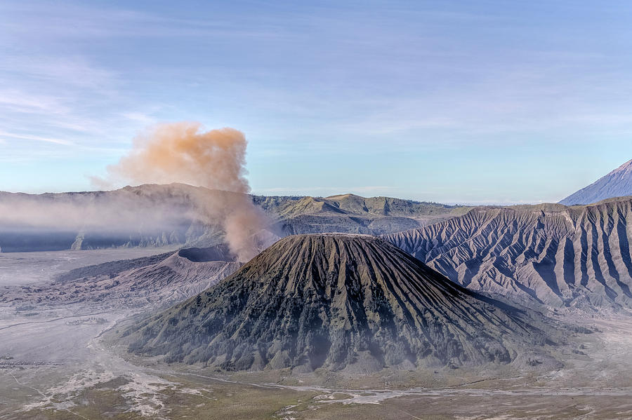 smoke over Mount Bromo - Java Photograph by Joana Kruse